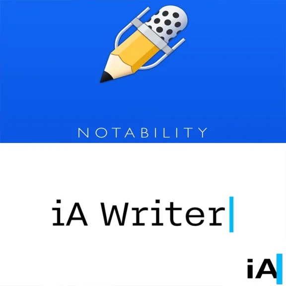 Notability + iA Writer AppStore iPhone iPad ios
