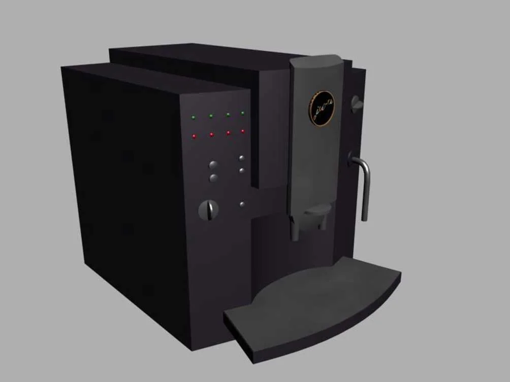 Модель кофемашины Jura  3d max 7, без текстур