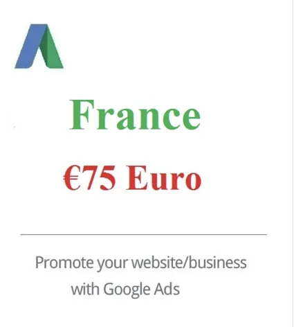 Купон, промо Google ads (адвордс) 75€/25€ Франция