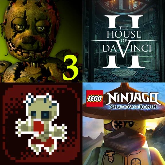 FNAF 3,House of Da Vinci 2,LEGO Ninjago,Wanna Survive