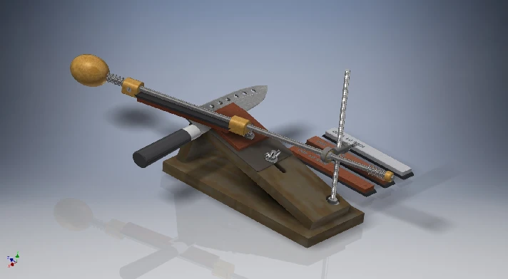 Drawings and 3D model APEX for sharpening KNIVES and SC