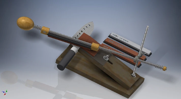 Drawings and 3D model APEX for sharpening KNIVES and SC