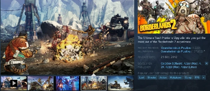 Borderlands 2 (Steam gift GLOBAL)