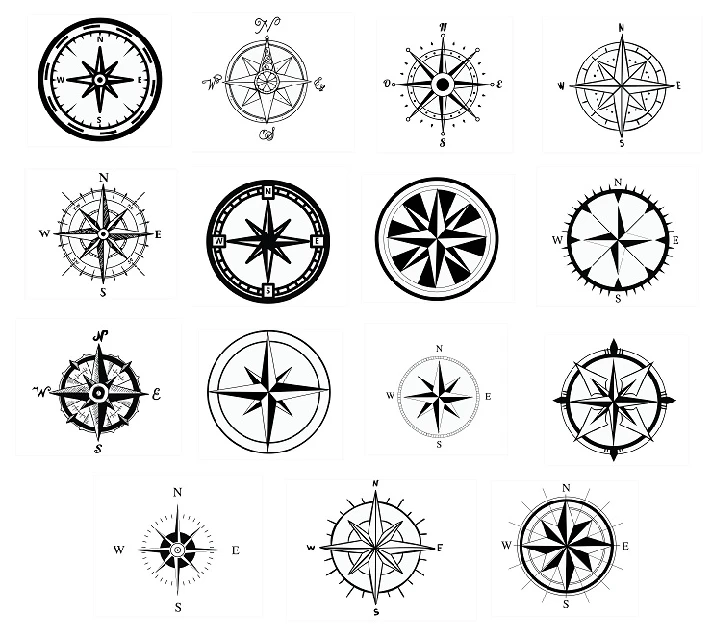 Compass svg,cut files,silhouette clipart,vinyl files,ve