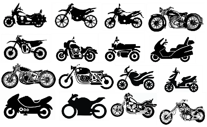 Motorcycle svg,cut files,silhouette clipart,vinyl files