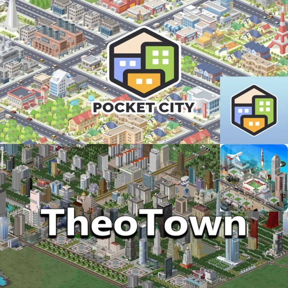 Pocket City + Theo Town AppStore iPhone iPad Apple ios