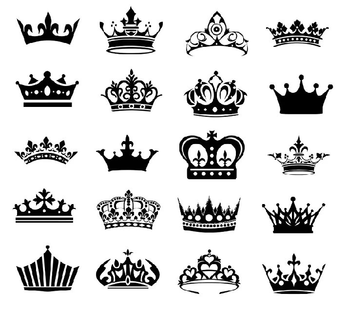 Royal Crown svg,cut files,silhouette clipart,vinyl file