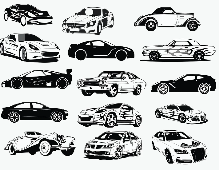 Sports car svg,cut files,silhouette clipart,vinyl files