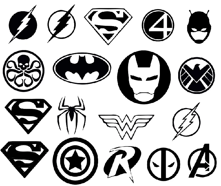 Superhero svg,cut files,silhouette clipart,vinyl files,