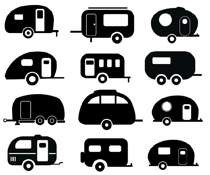 Camper svg,cut files,silhouette clipart,vinyl files,vec