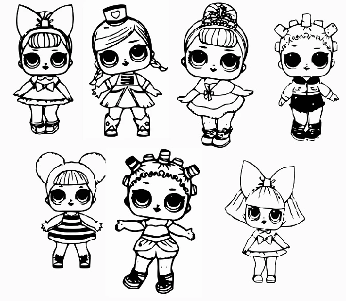 Lol Dolls svg,cut files,silhouette clipart,vinyl files,