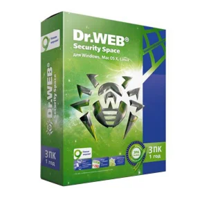 Dr.Web Security Space 1 ГОД-2 ПК +2 Android устройства