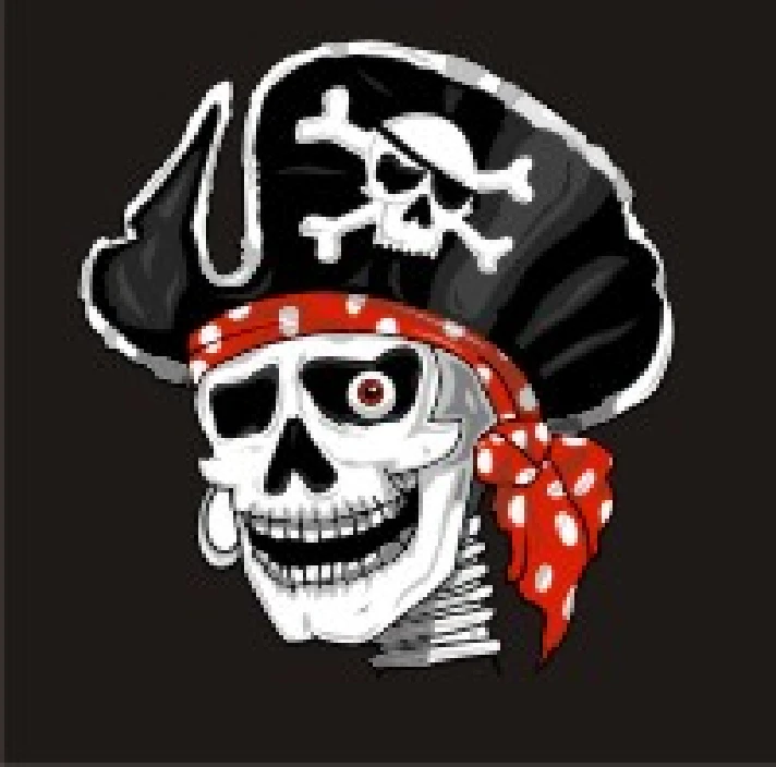 Pirate flag (Jolly Roger) vector