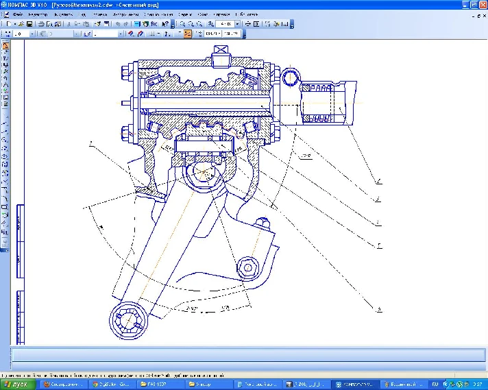 Plans steering GAZ-3307