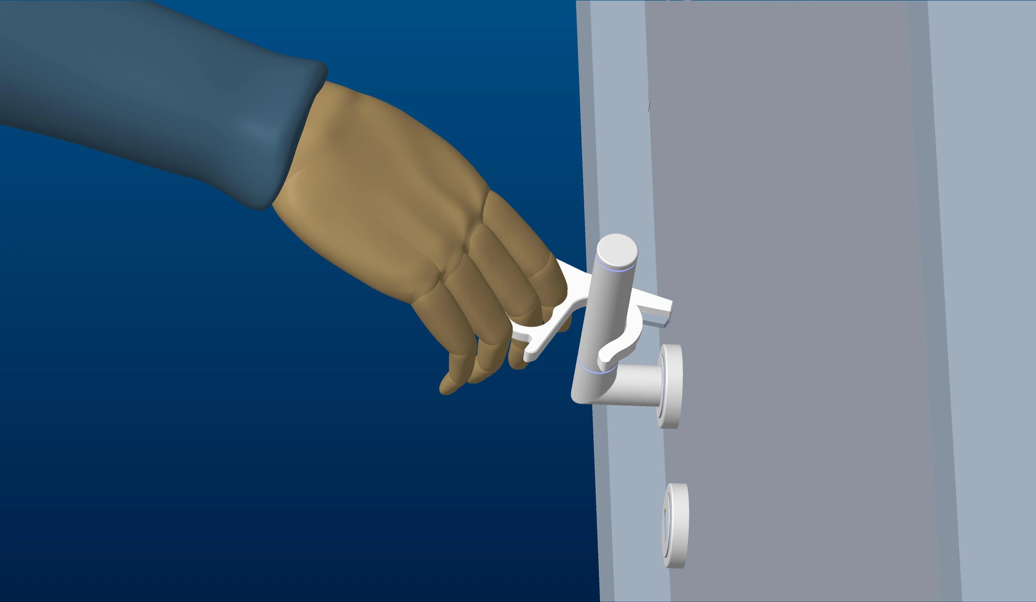 Бесконтактный механизм открывания двери 