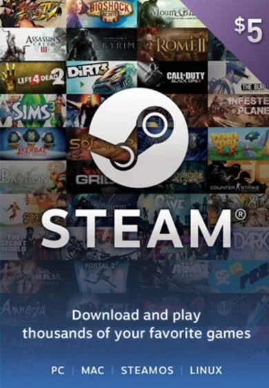 STEAM WALLET GIFT CARD 5$ USD + ТУРЦИЯ / АРГЕНТИНА 🎁
