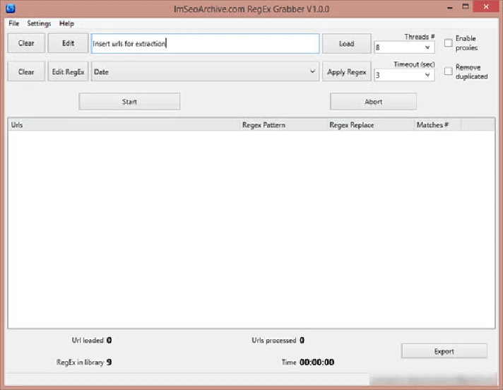 ImSeoArchive RegEx Grabber software