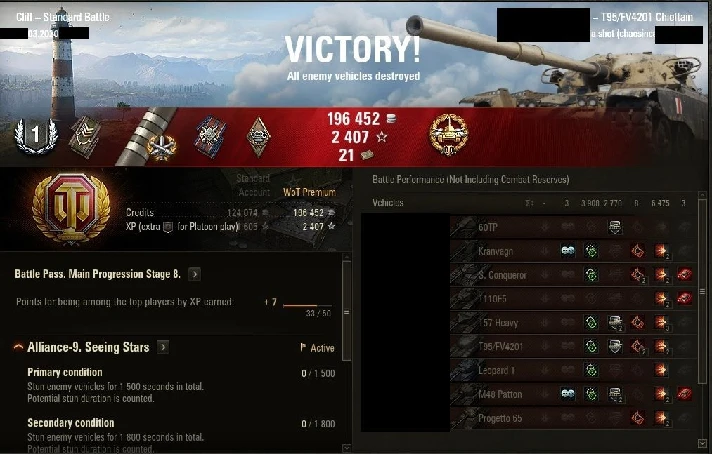 ✅ WOT 1-3 MoE \ Gunmark + stats boost WN8