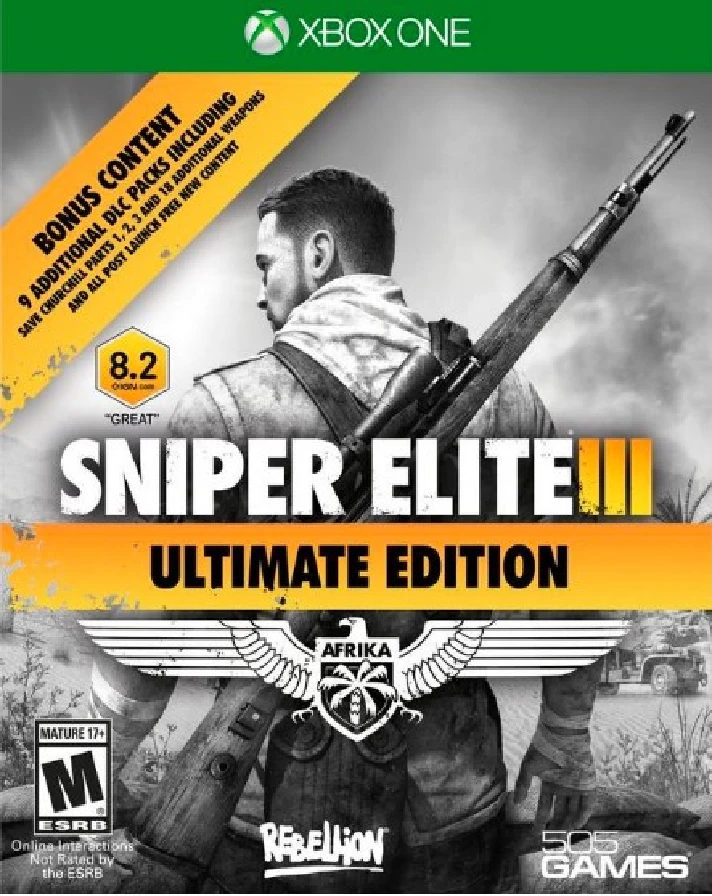 Sniper Elite 3 ULTIMATE EDITION Xbox One Digital  KEY