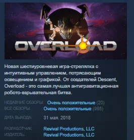 Overload STEAM KEY REGION FREE GLOBAL