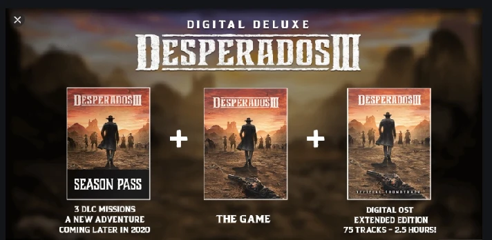 ✅ Desperados III Deluxe XBOX ONE SERIES X|S Key 🔑