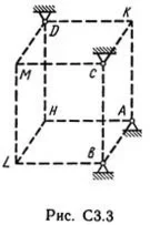 Решение С3-31 (Рисунок С3.3 условие 1 С.М. Тарг 1989 г)