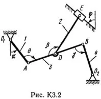 Решение К3-29 (Рисунок К3.2 условие 9 С.М. Тарг 1989 г)