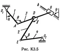 Решение К3-54 (Рисунок К3.5 условие 4 С.М. Тарг 1989 г)