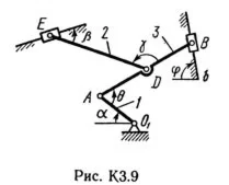 Решение К3-93 (Рисунок К3.9 условие 3 С.М. Тарг 1989 г)