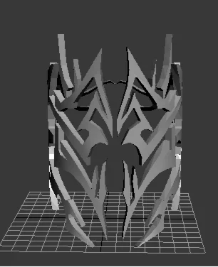 Круговой 3d орнамент