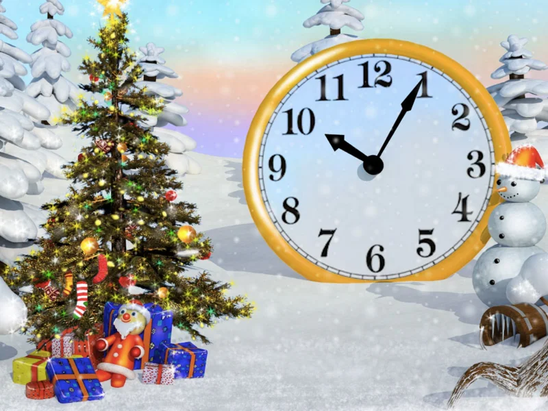 Christmas clock