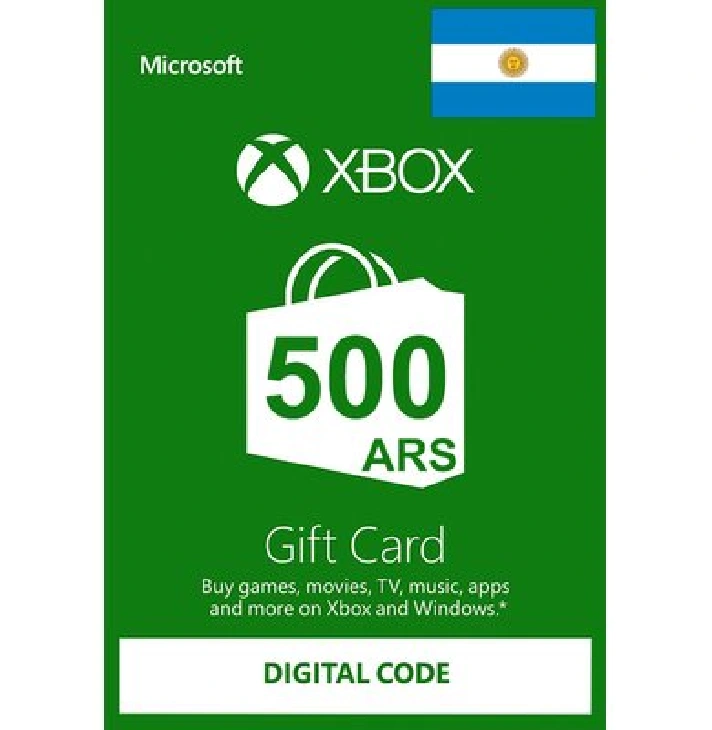 🟢XBOX LIVE 500 ARS GIFT CARD (ARGENTINA)