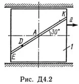 Решение Д4-29 (Рисунок Д4.2 условие 9 С.М. Тарг 1989 г)