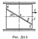 Решение Д4-39 (Рисунок Д4.3 условие 9 С.М. Тарг 1989 г)