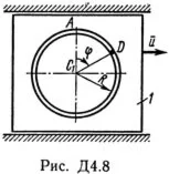 Решение Д4-83 (Рисунок Д4.8 условие 3 С.М. Тарг 1989 г)
