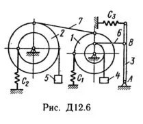 Решение Д12-64 (Рисунок Д12.6 условие 4 С.М Тарг 1989г)