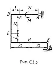 Решение С1-58 (Рисунок С1.5 условие 8 С.М. Тарг 1988 г)