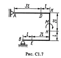 Решение С1-70 (Рисунок С1.7 условие 0 С.М. Тарг 1988 г)