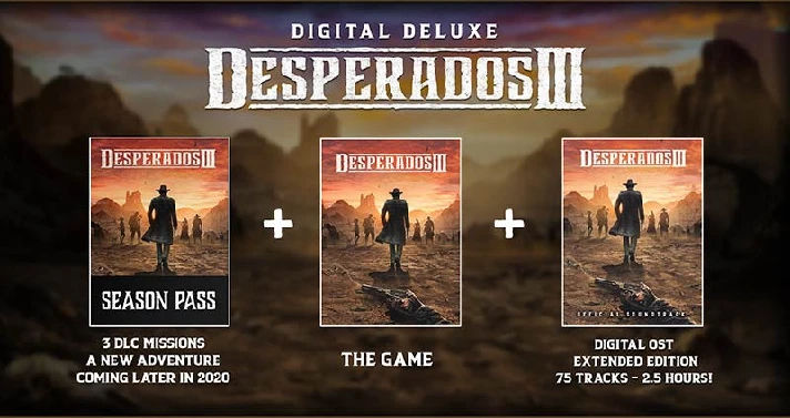 Desperados III Digital Deluxe Edition / STEAM KEY 🔥