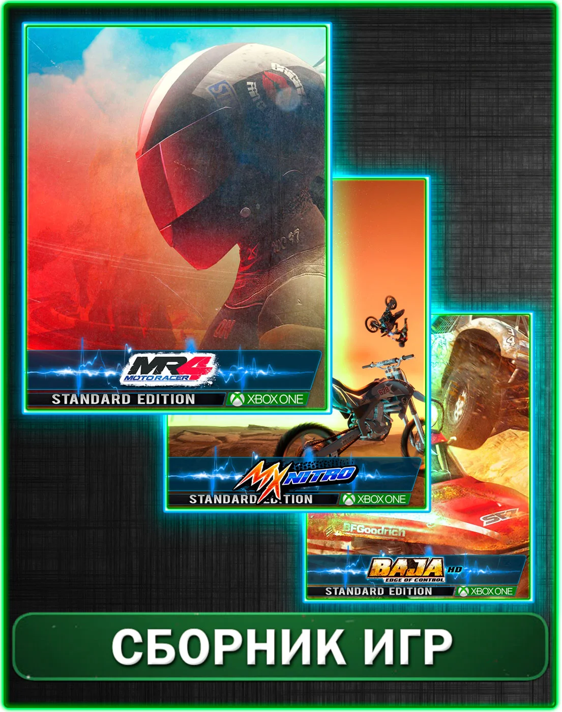 MX Nitro,Moto Racer 4,Baja Edge of Control HD XBOX ONE