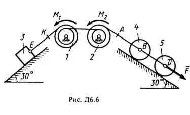 Д6-62 (Рисунок Д6.6, номер условия 2, С.М. Тарг 1988 г)