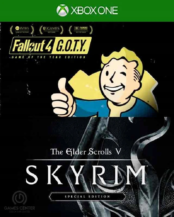 ✅Skyrim Special Edition + Fallout 4 G.O.T.Y Bundle Xbox