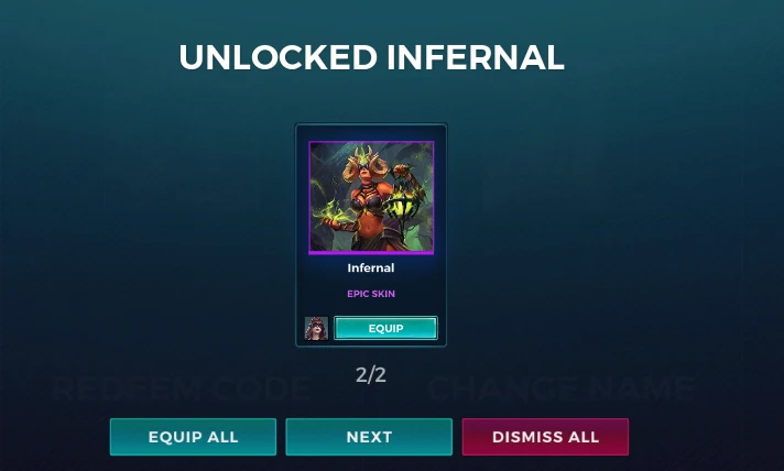 Paladins Infernal Seris Skin PC Key