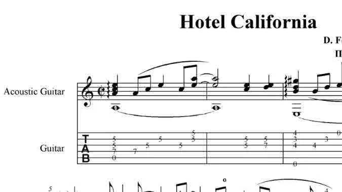 Hotel California, Eagles. pdf+gp6