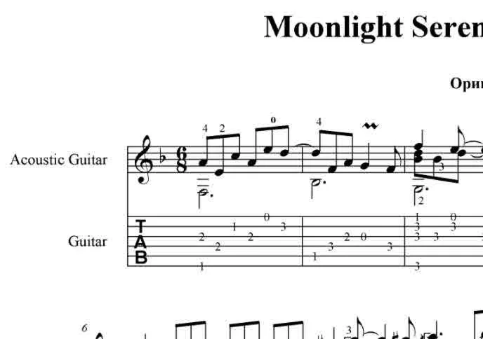 Moonlight Serenada (Glenn Miller) Ноты, табы, GP6
