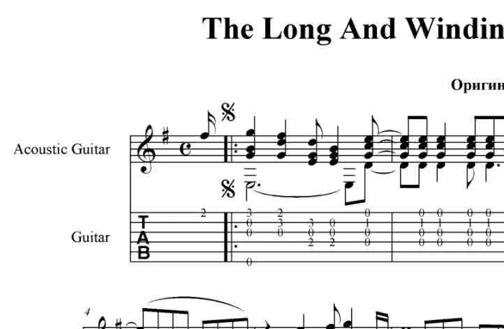 The long and Winding road (The Beatles) pdf+gp6
