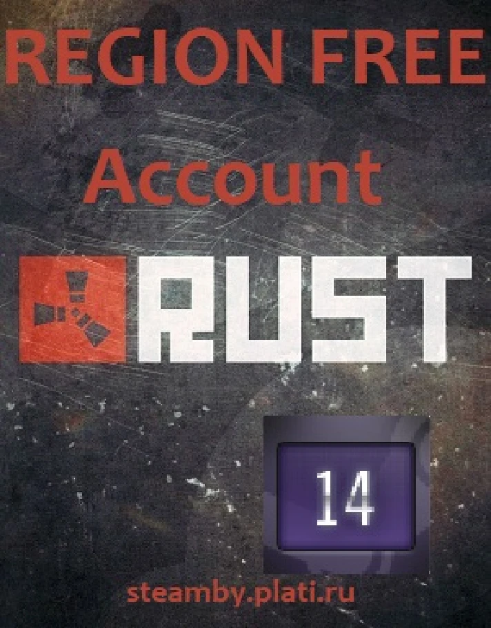 Rust UNLIMITED account +EMAIL 14 Year Badge Region Free