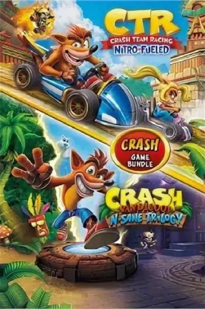 Crash Bandicoot Bundle Trilogy + CTR Nitro (XBOX)