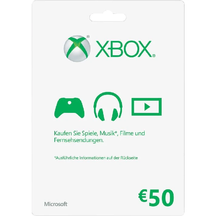 XBOX LIVE 50 EUR Gift Card (EU)