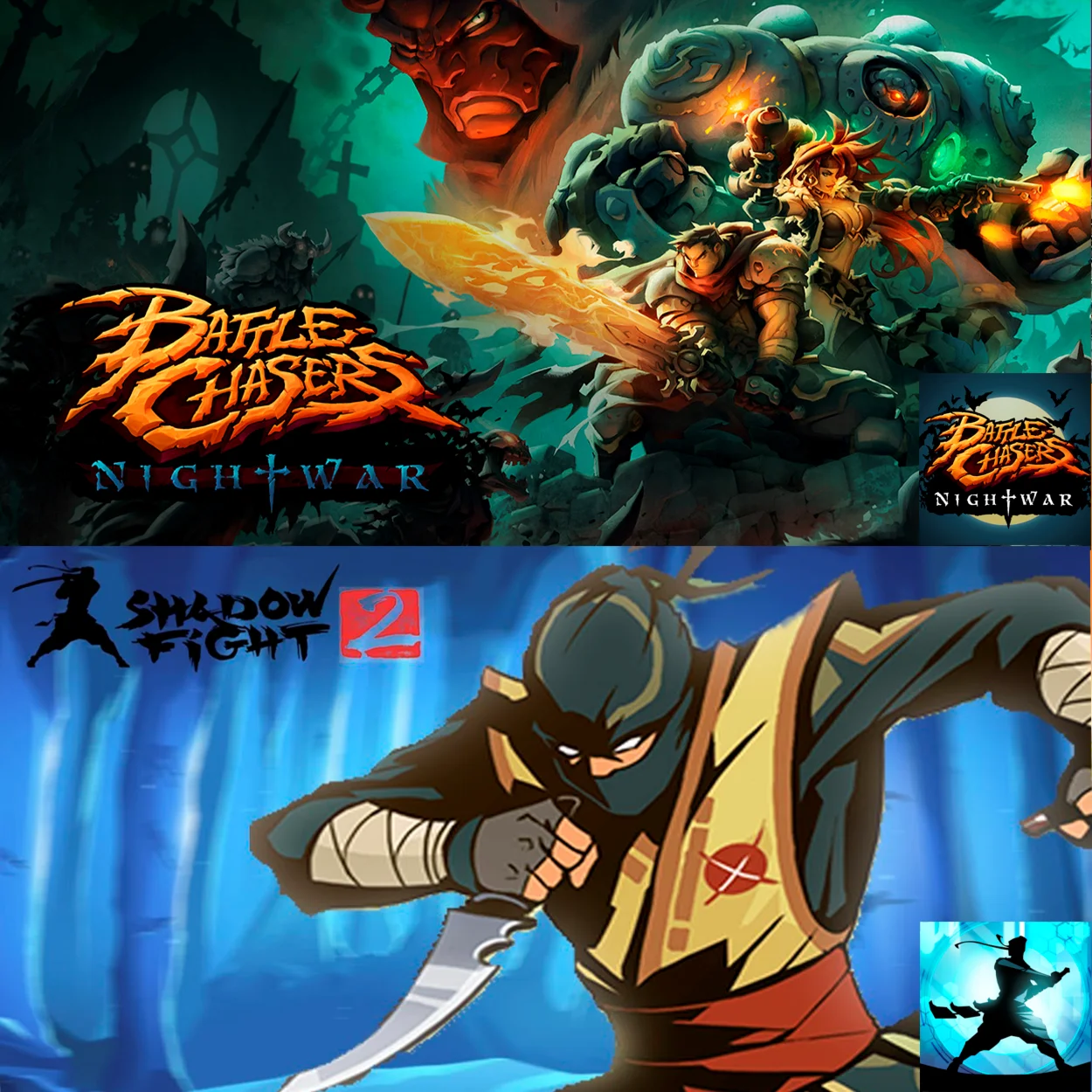 Battle Chasers Nightwar; Shadow Fight 2 SE ios AppStore